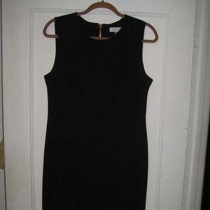 Calvin Klein Black Scuba Sheath Dress